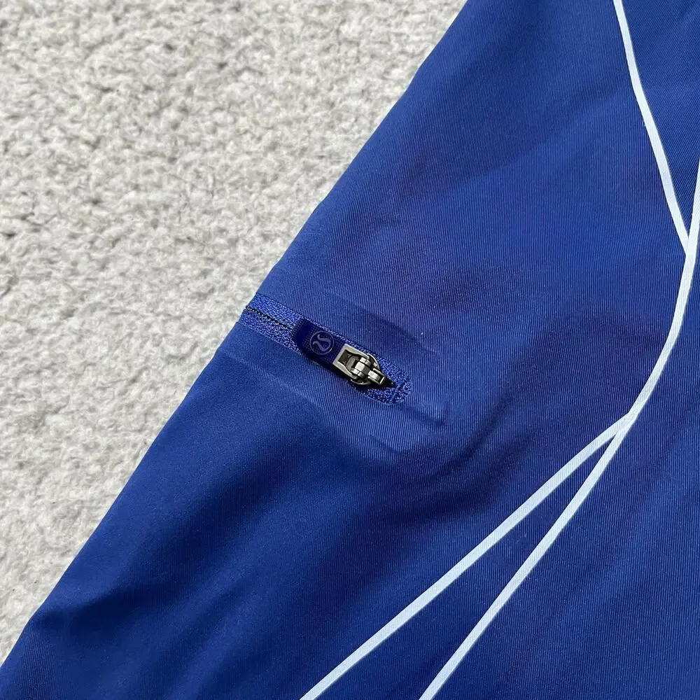 Lululemon Board Shorts Mens 40 Blue Surf Swim Pocket Stretch Beach Trunks